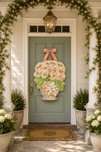 Load image into Gallery viewer, Designer Hydrangeas Ginger Jar Door Hanger