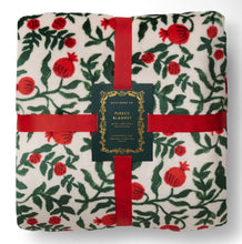 Load image into Gallery viewer, Christmastide Pomegranate Fleece Blanket