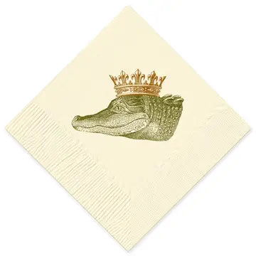 King Gator Cocktail Napkins