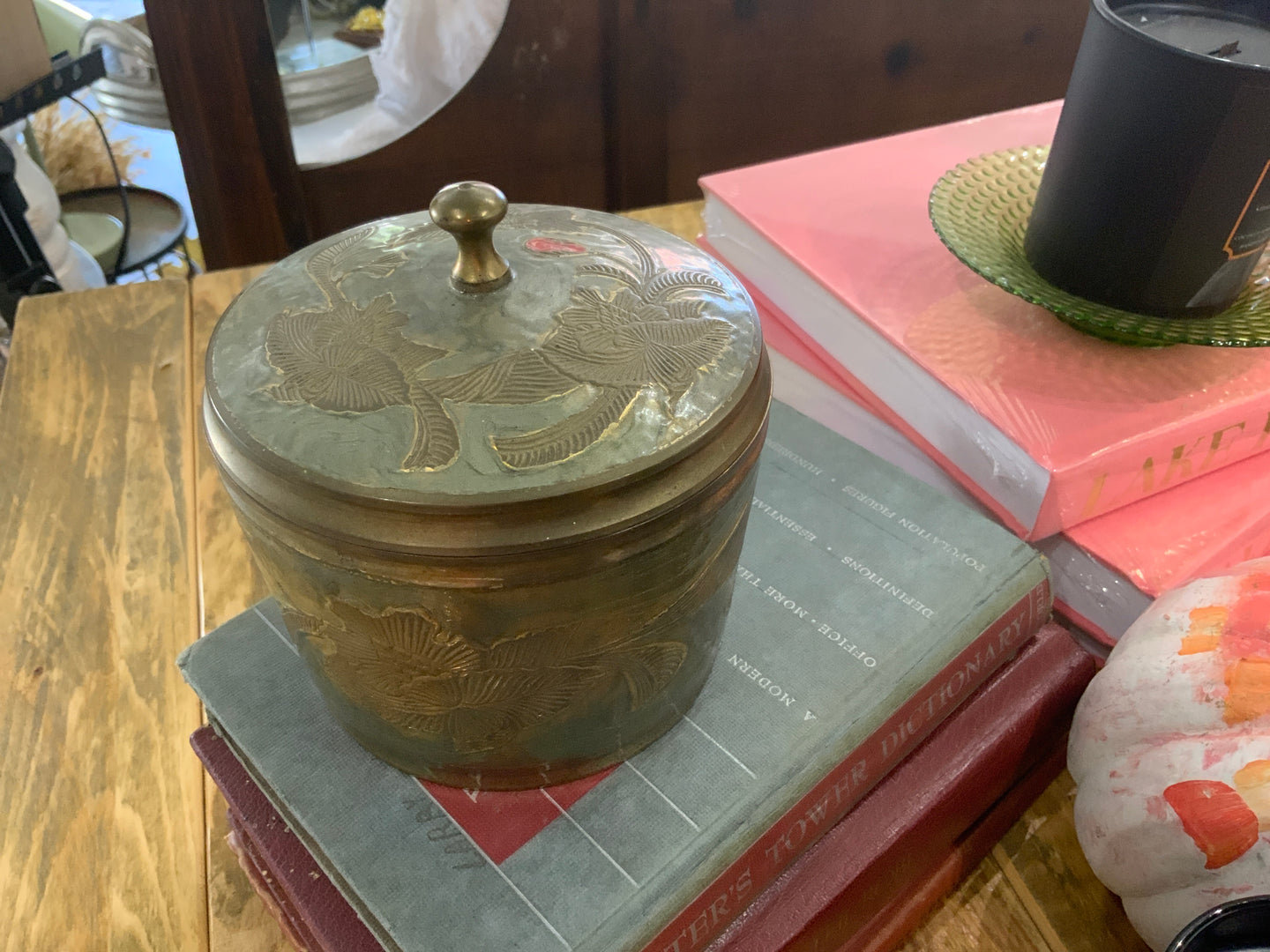 Brass Lidded Dish