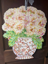 Load image into Gallery viewer, Designer Hydrangeas Ginger Jar Door Hanger
