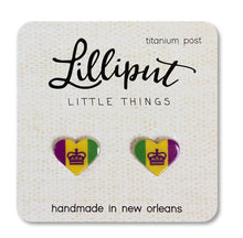 Load image into Gallery viewer, Mardi Gras Lilliput Earrings
