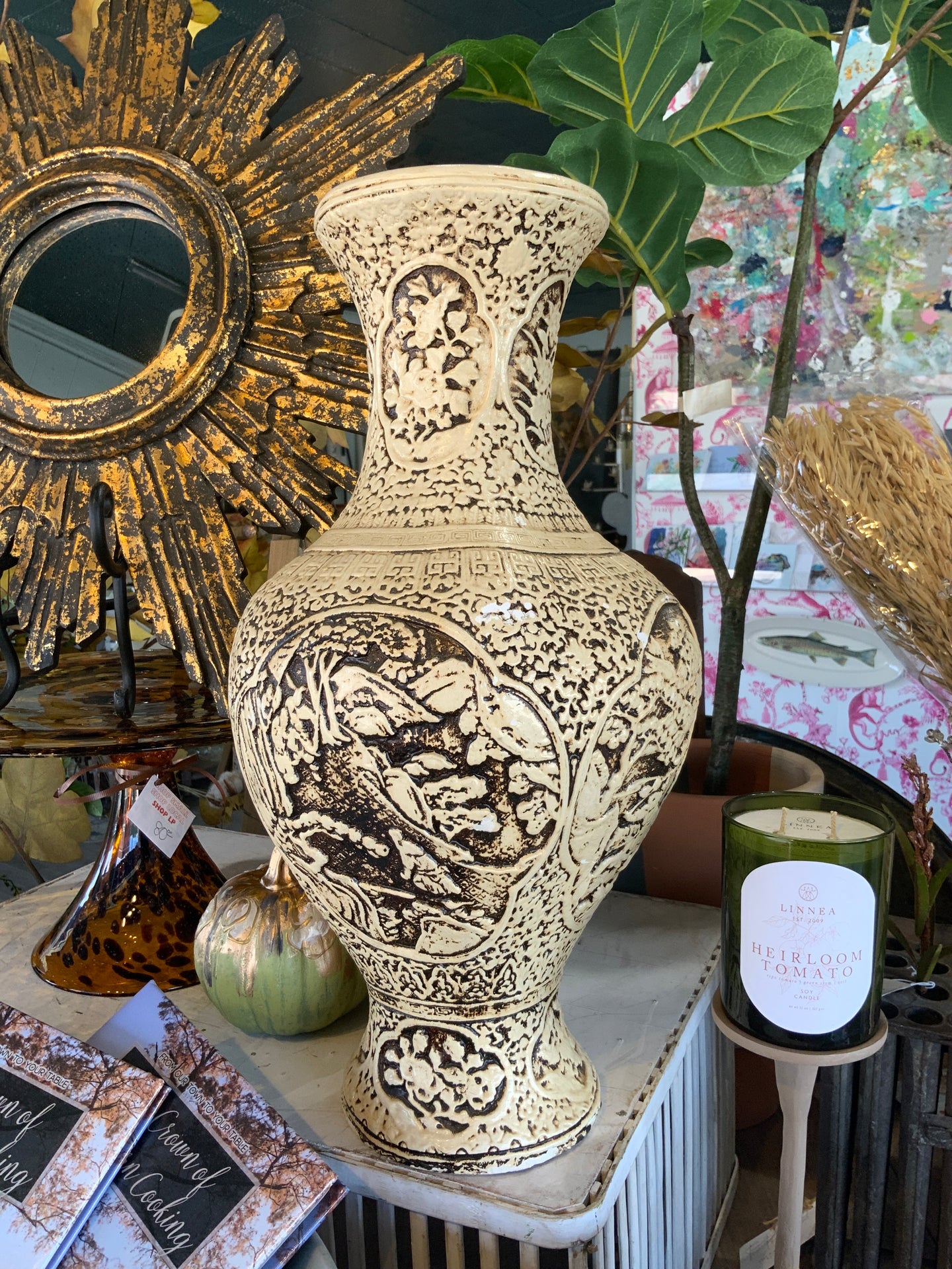 Brown and Cream Vase