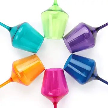 Jewel Acrylic Stemmed Wine Glasses