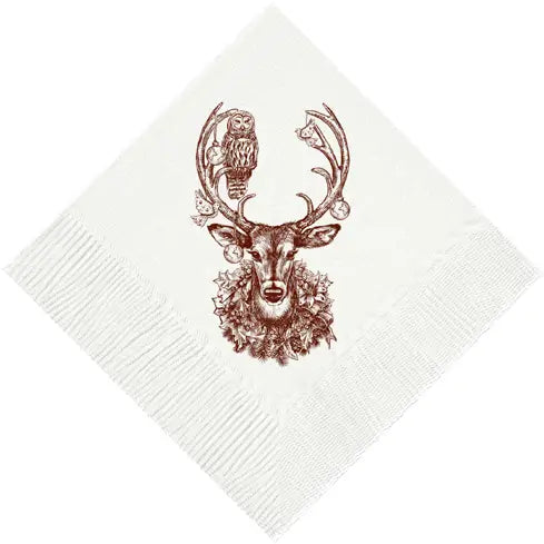 Christmas Deer Cocktail Napkins