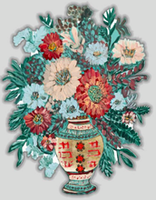 Load image into Gallery viewer, Designer Chinois Florals in Ginger Jar Door Hanger
