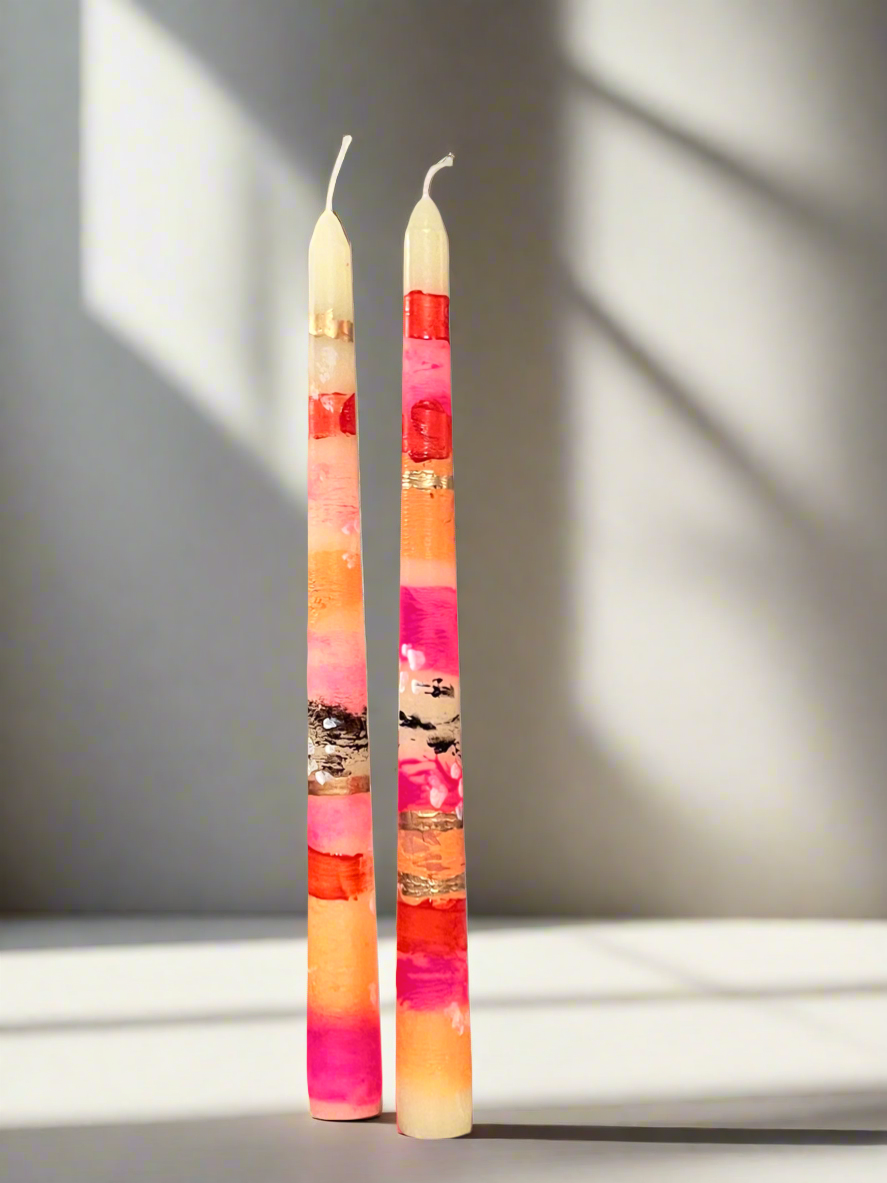 Halloween Stripes Candle Stick