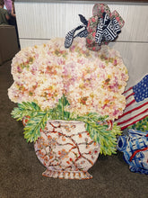 Load image into Gallery viewer, Designer Hydrangeas Ginger Jar Door Hanger
