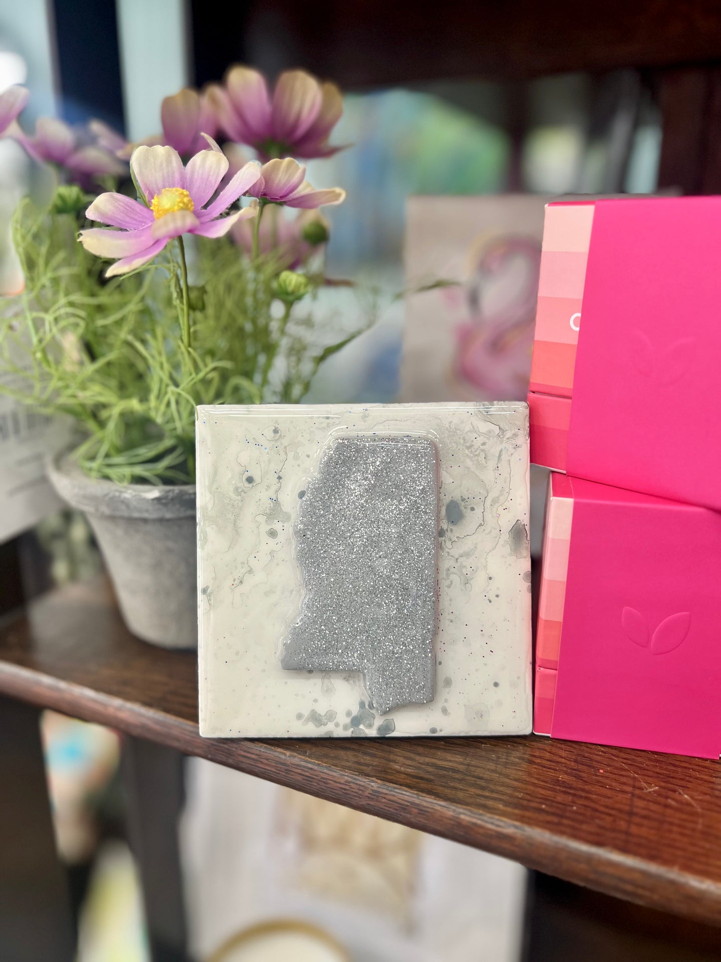 Grey Glitter MS