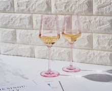 Load image into Gallery viewer, Colored Crystal Wine Glasses - Set of 2
