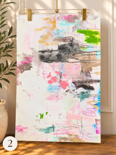 Load image into Gallery viewer, Abstract Art on Cloth
