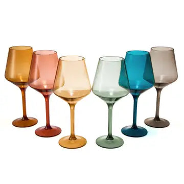 Set of 6 Unbreakable Wine Glasses