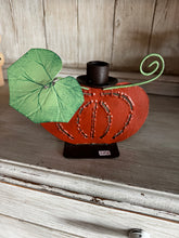 Load image into Gallery viewer, Metal Pumpkin Candle Holder (Set of 2)
