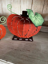 Load image into Gallery viewer, Metal Pumpkin Candle Holder (Set of 2)
