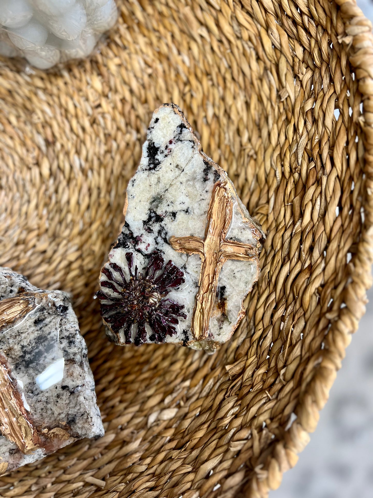 Zinnia with Cross