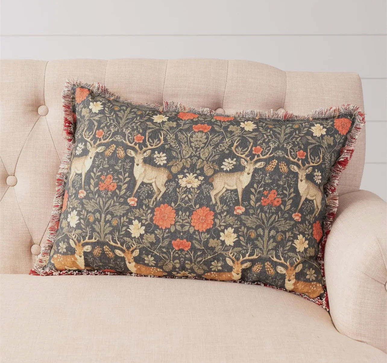 Balmoral Deer Lumbar Pillow
