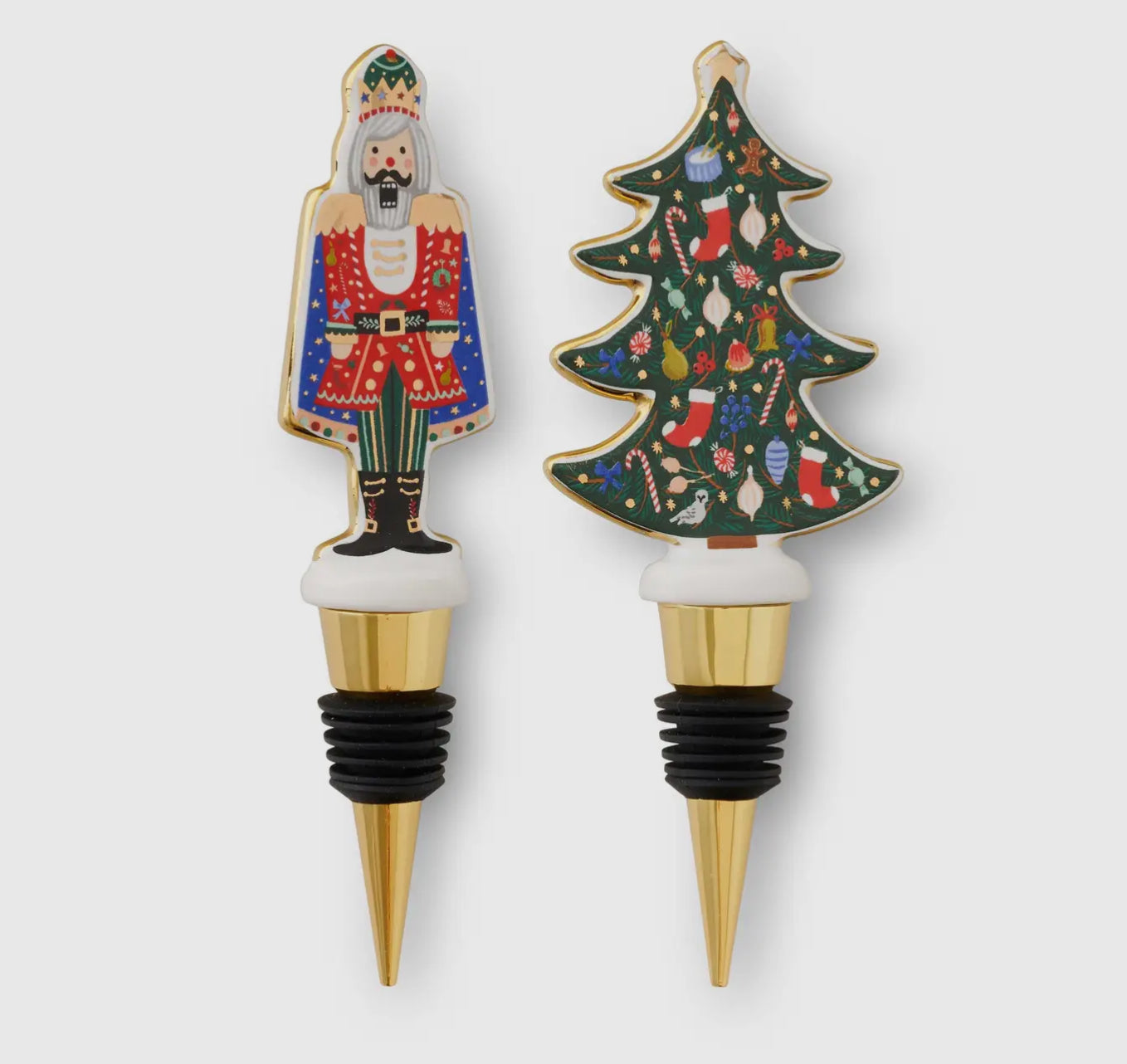 Nutcracker Wine Stopper Set
