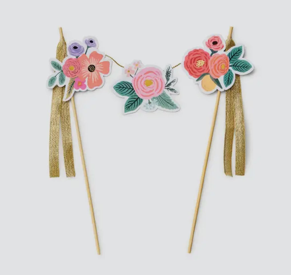 Garden Party Cake Topper