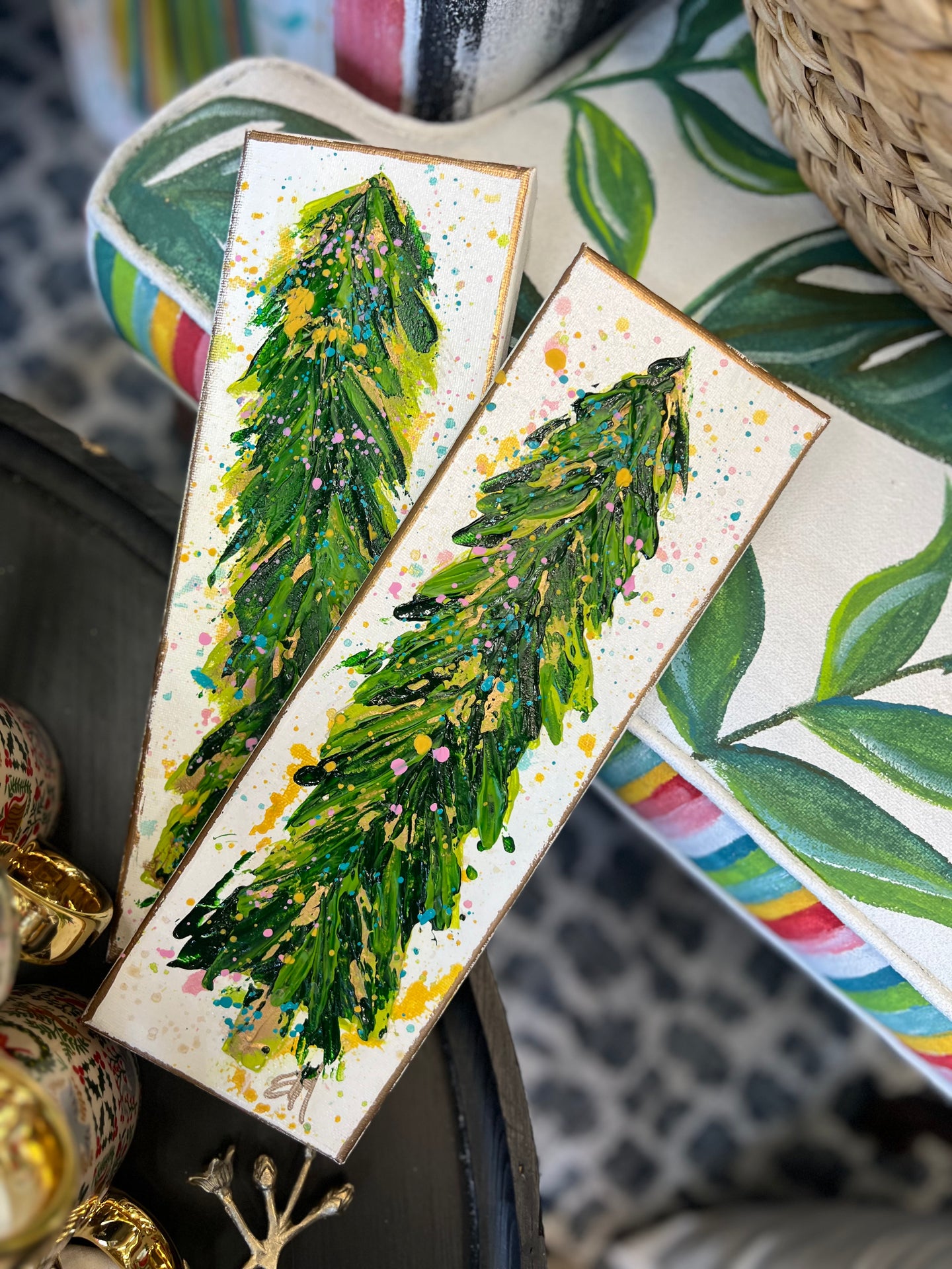 EM Splatter Paint Christmas Tree