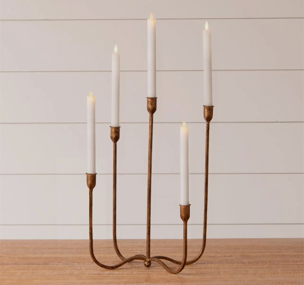 Forged Gold Candelabra