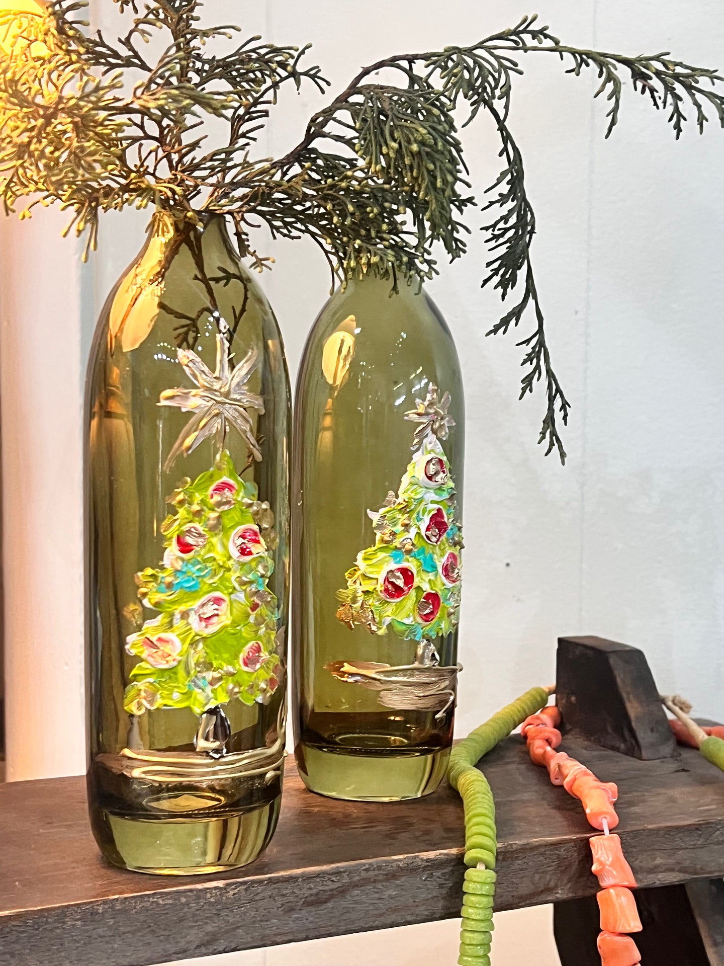 Christmas Tree Bud Vase