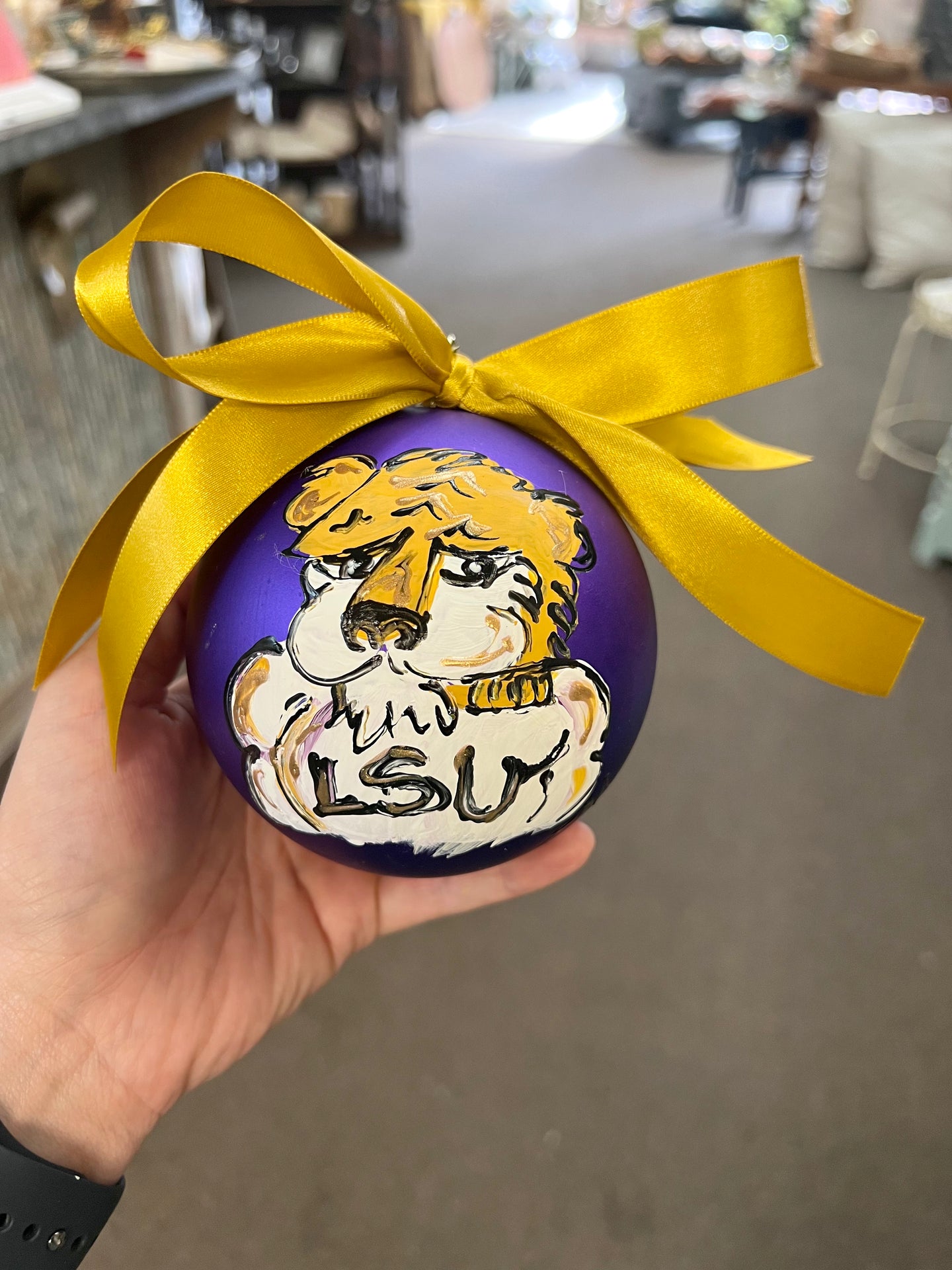 EM LSU Mascot Ornament