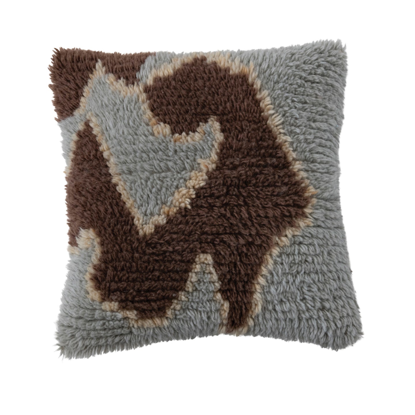 New Zealand Wool & Cotton Tufted Pillow