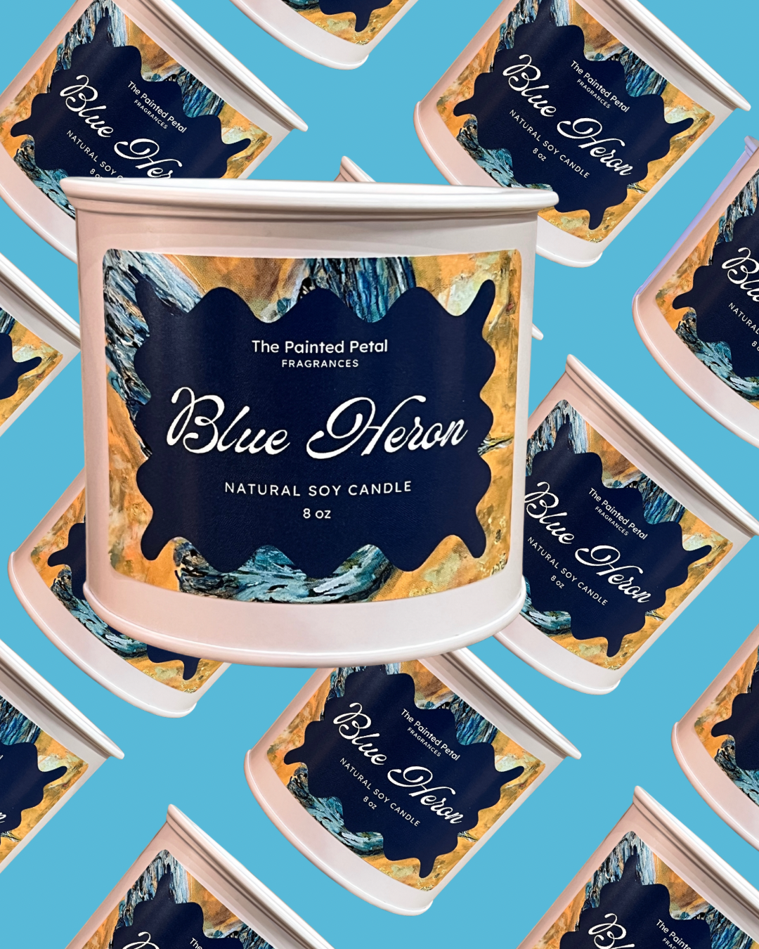 Blue Heron Candle
