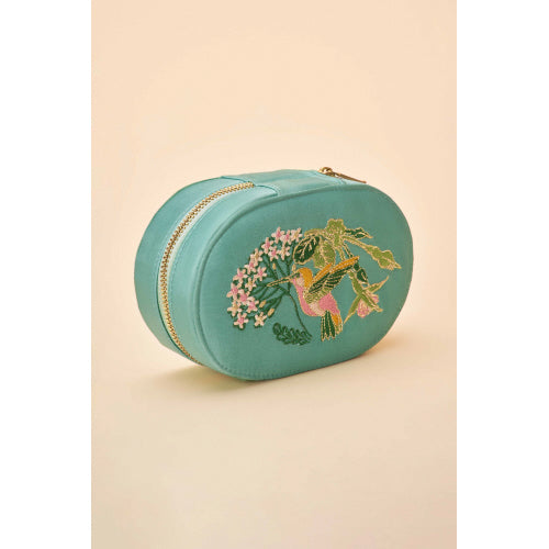 Hummingbird in Aqua Jewellery Box