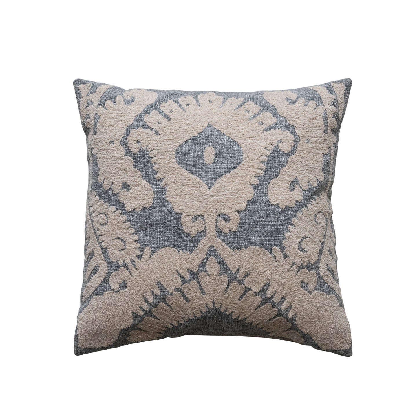 Damask Pattern Cotton Slub Pillow