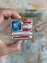 Load image into Gallery viewer, American Flag Lucite Block
