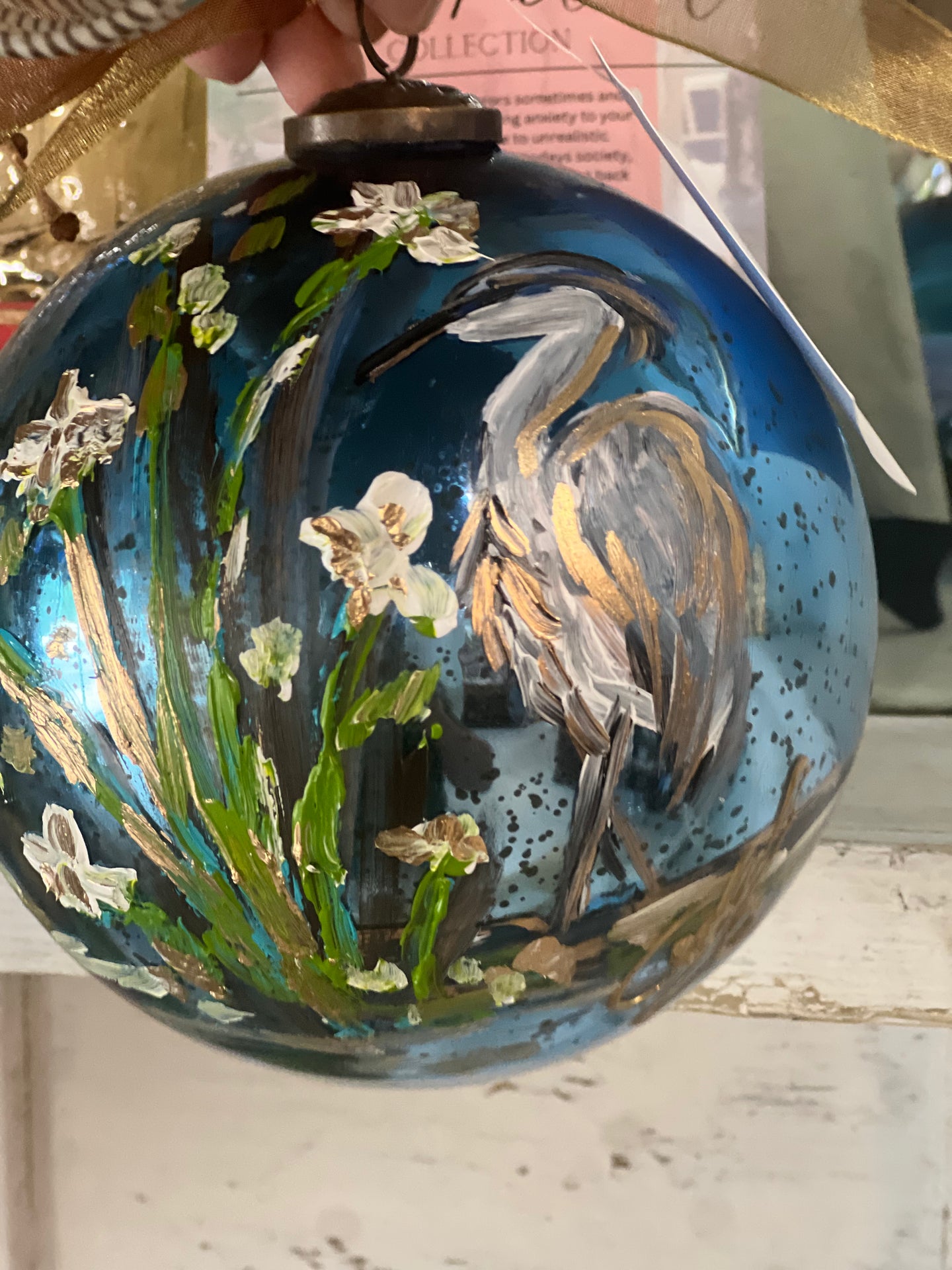 Royal Heron Ornament