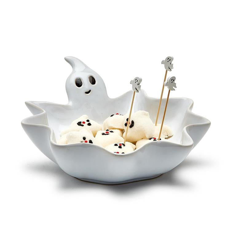Spooktacular Ghost Bowl with Ghost Picks