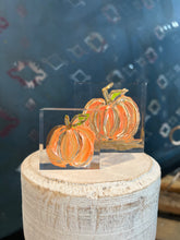 Load image into Gallery viewer, Little Pumpkin Lucite Block
