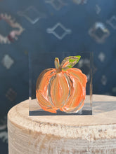 Load image into Gallery viewer, Little Pumpkin Lucite Block
