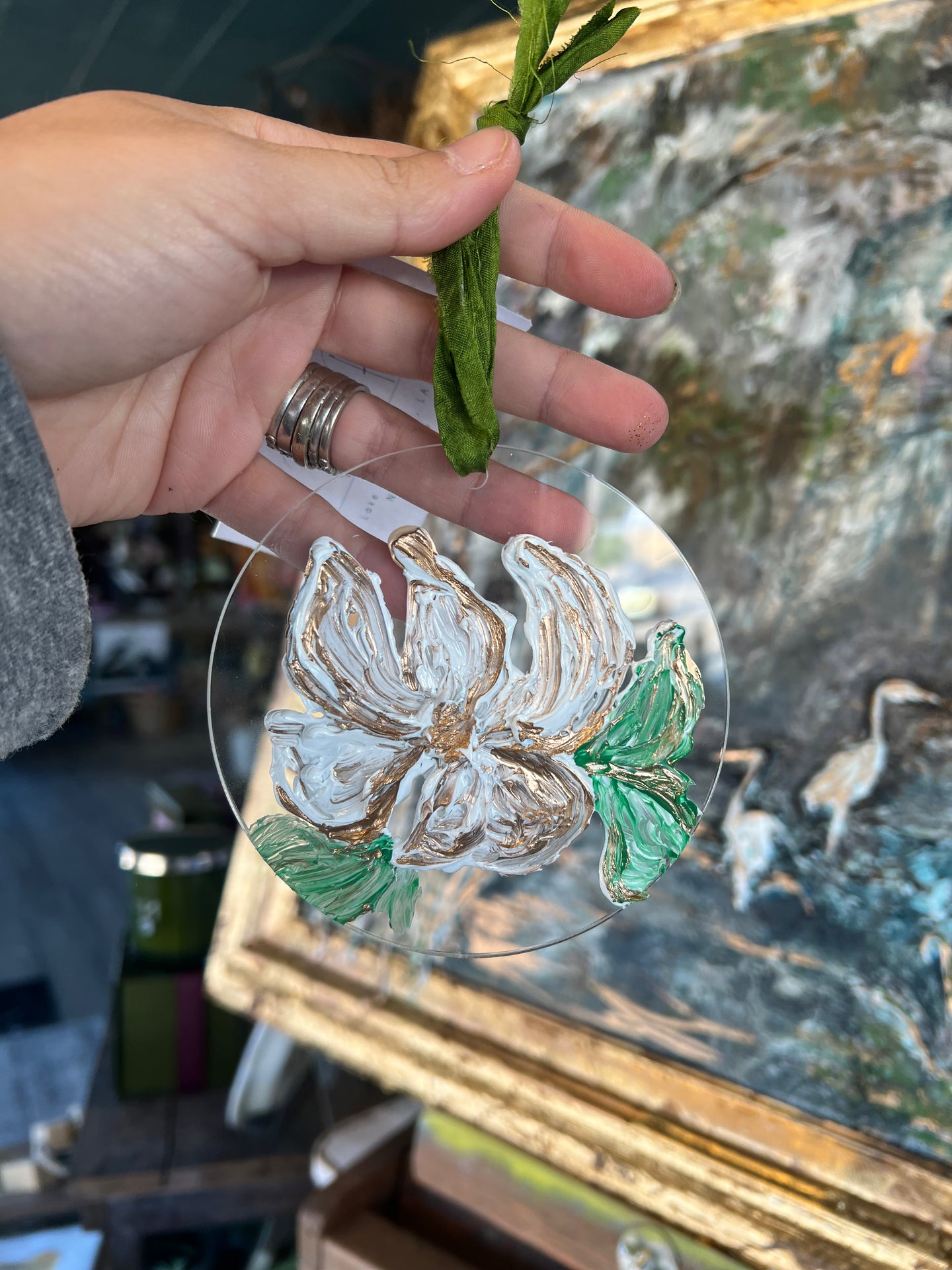 Magnolia Acrylic Ornament
