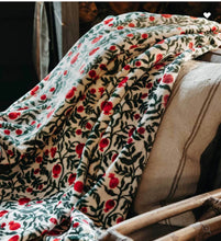 Load image into Gallery viewer, Christmastide Pomegranate Fleece Blanket
