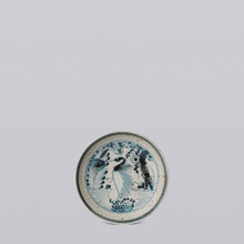 Load image into Gallery viewer, Small Blue and White Porcelain Dancing Crane Dish

