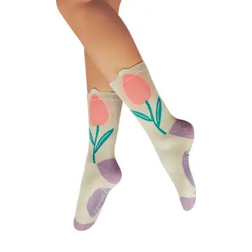 Flower Top Ankle Socks