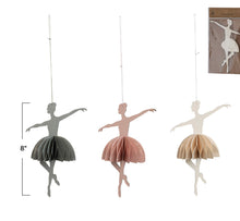Load image into Gallery viewer, Handmade Recycled Paper Folding Honeycomb Ballerina Ornament
