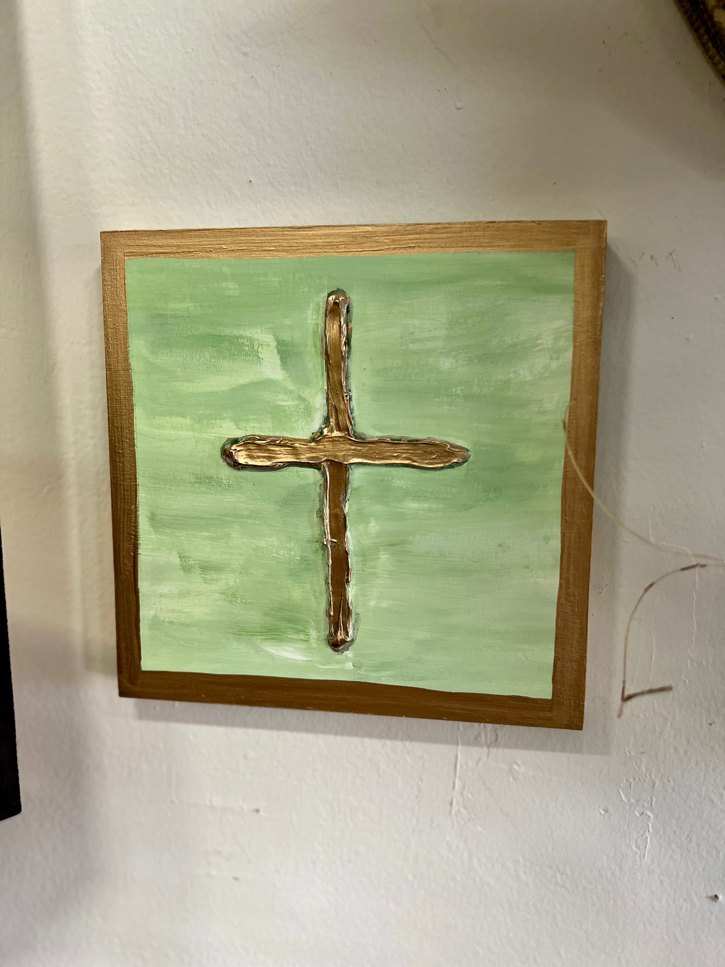 Green & Gold Cross