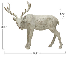 Load image into Gallery viewer, Whitewashed Resin Standing Deer
