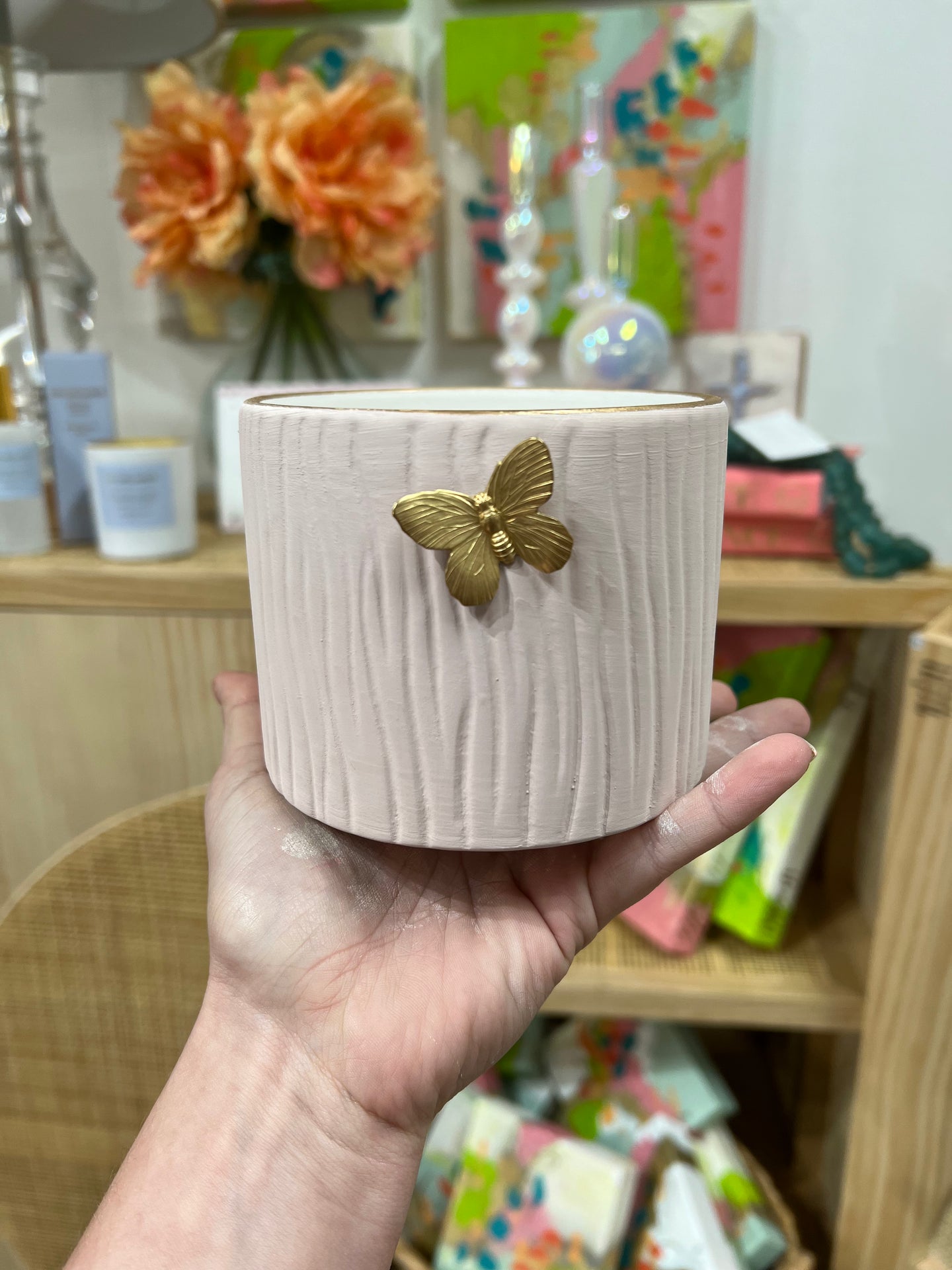 Ceramic Butterfly Flower Pot