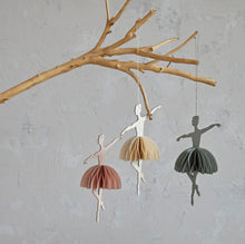 Load image into Gallery viewer, Handmade Recycled Paper Folding Honeycomb Ballerina Ornament
