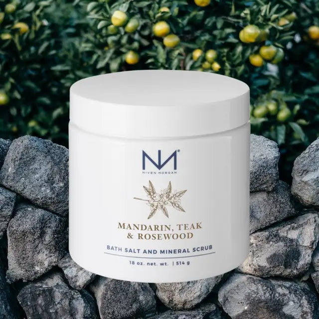 Mandarin, Teak & Rosewood Bath Salts