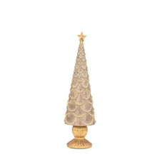 Load image into Gallery viewer, Gold Garland Pedestal Tree
