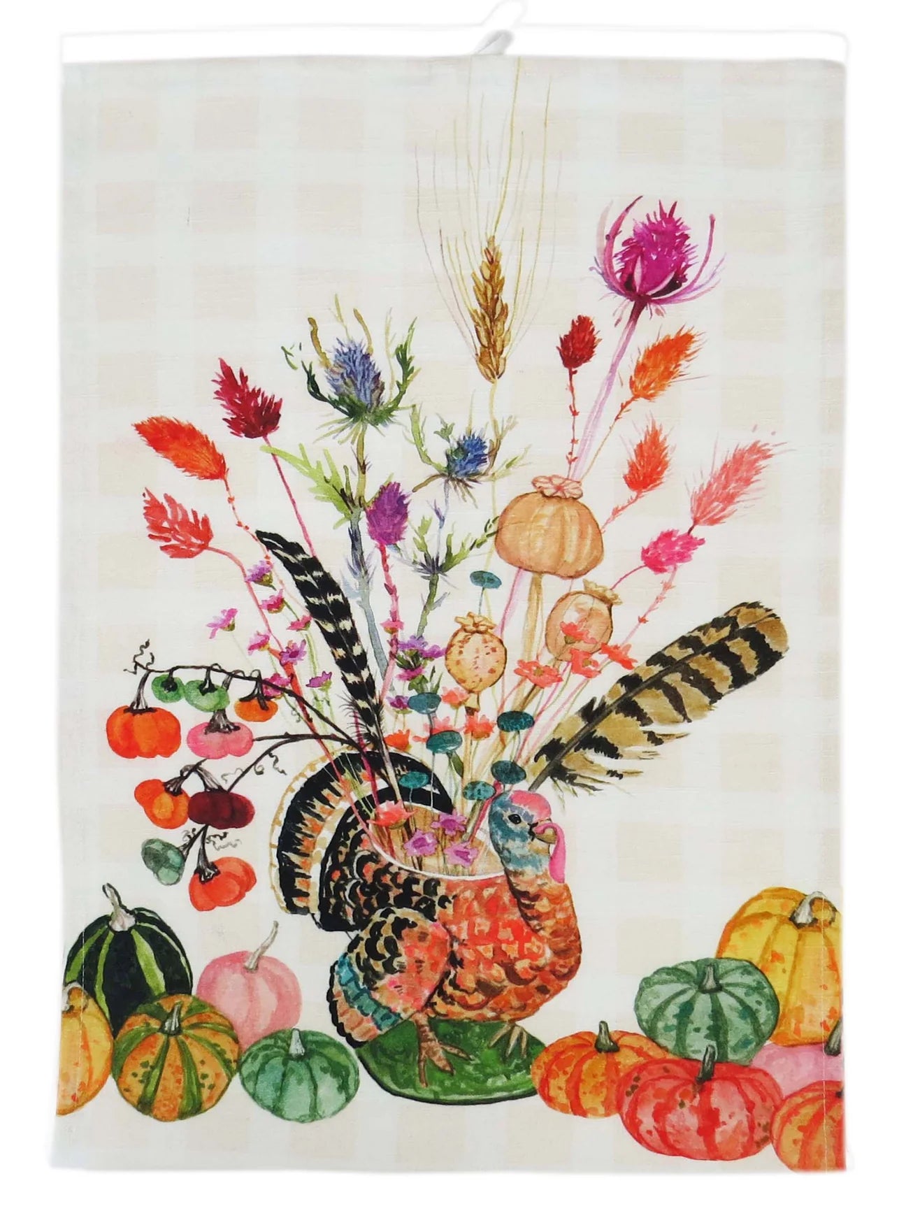 Turkey Vase Tea Towel