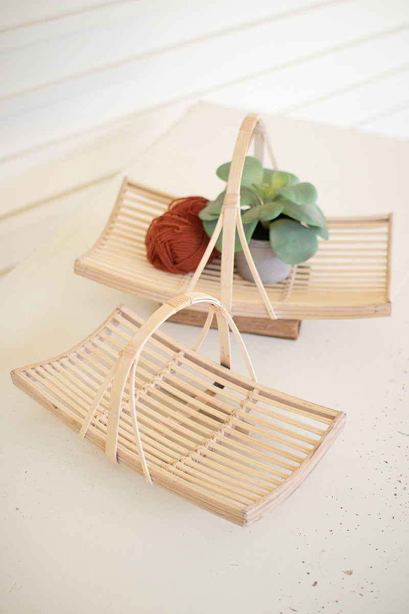 Bamboo Tray Baskets