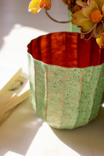Load image into Gallery viewer, Metal planters with Verdigris finish
