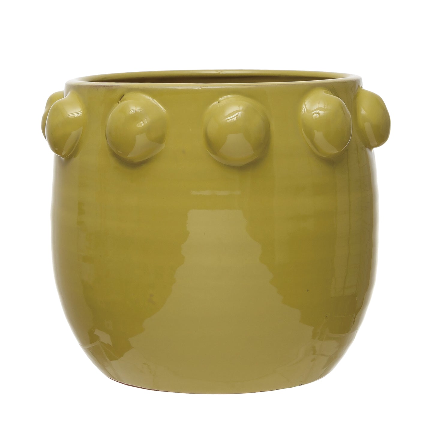 Terracotta Planter with Raised Dots